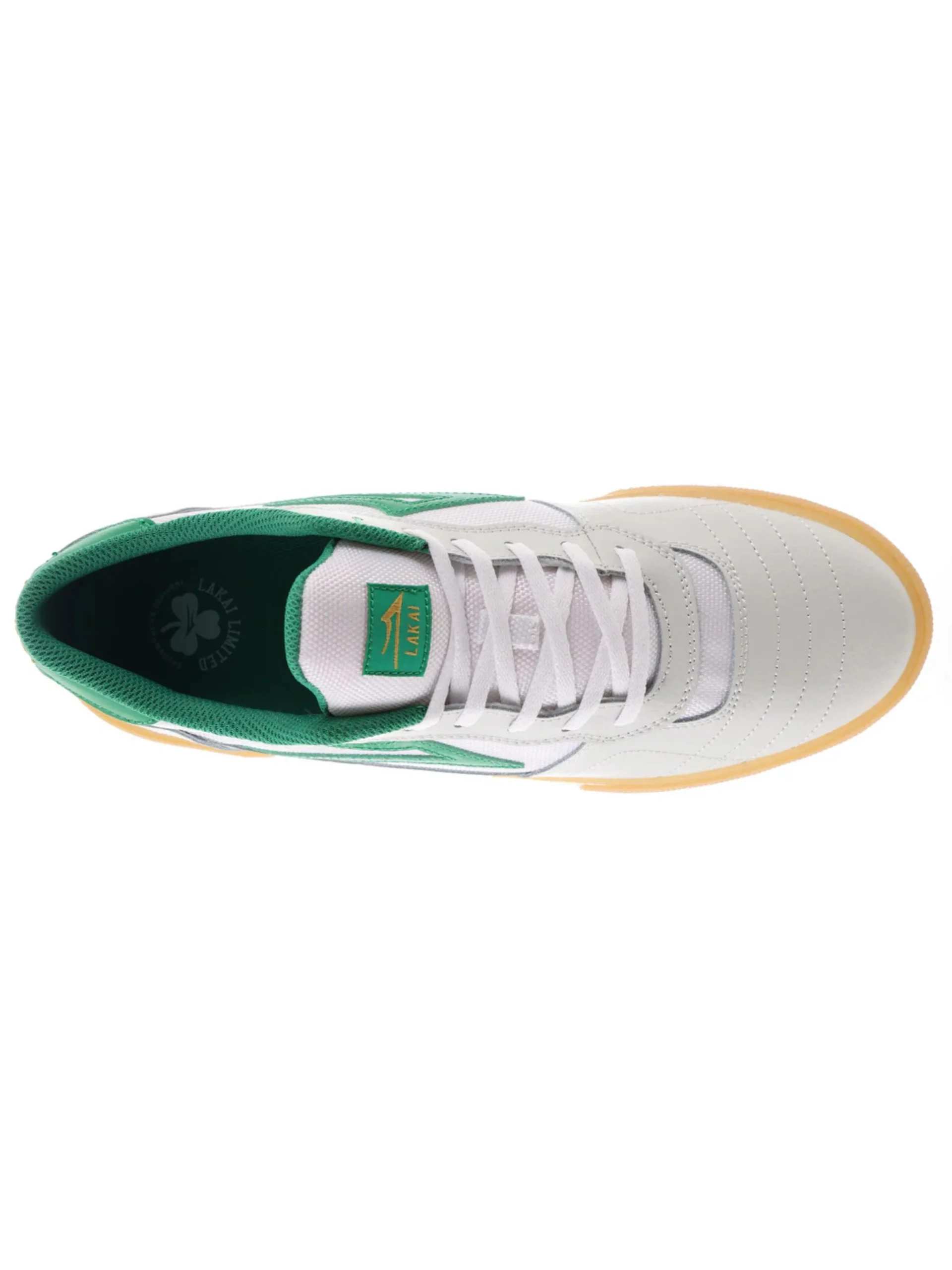 Zapatillas Lakai Cambridge - White / Green Leather - Imagen 4